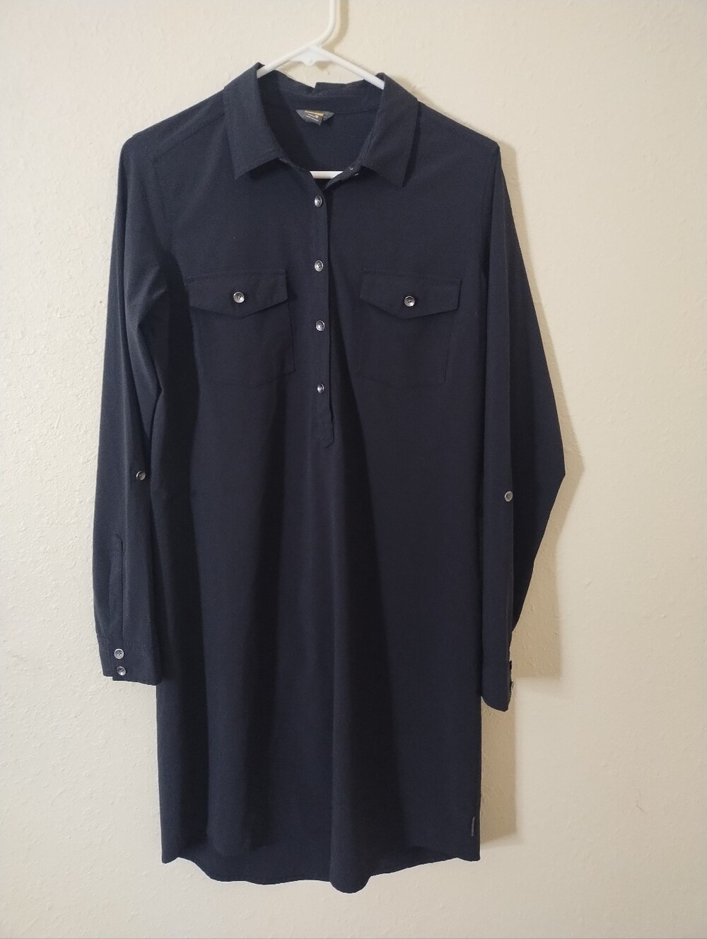 Eddie Bauer Lightweight Long Sleeve Tunic Shirt Dress - Medium
